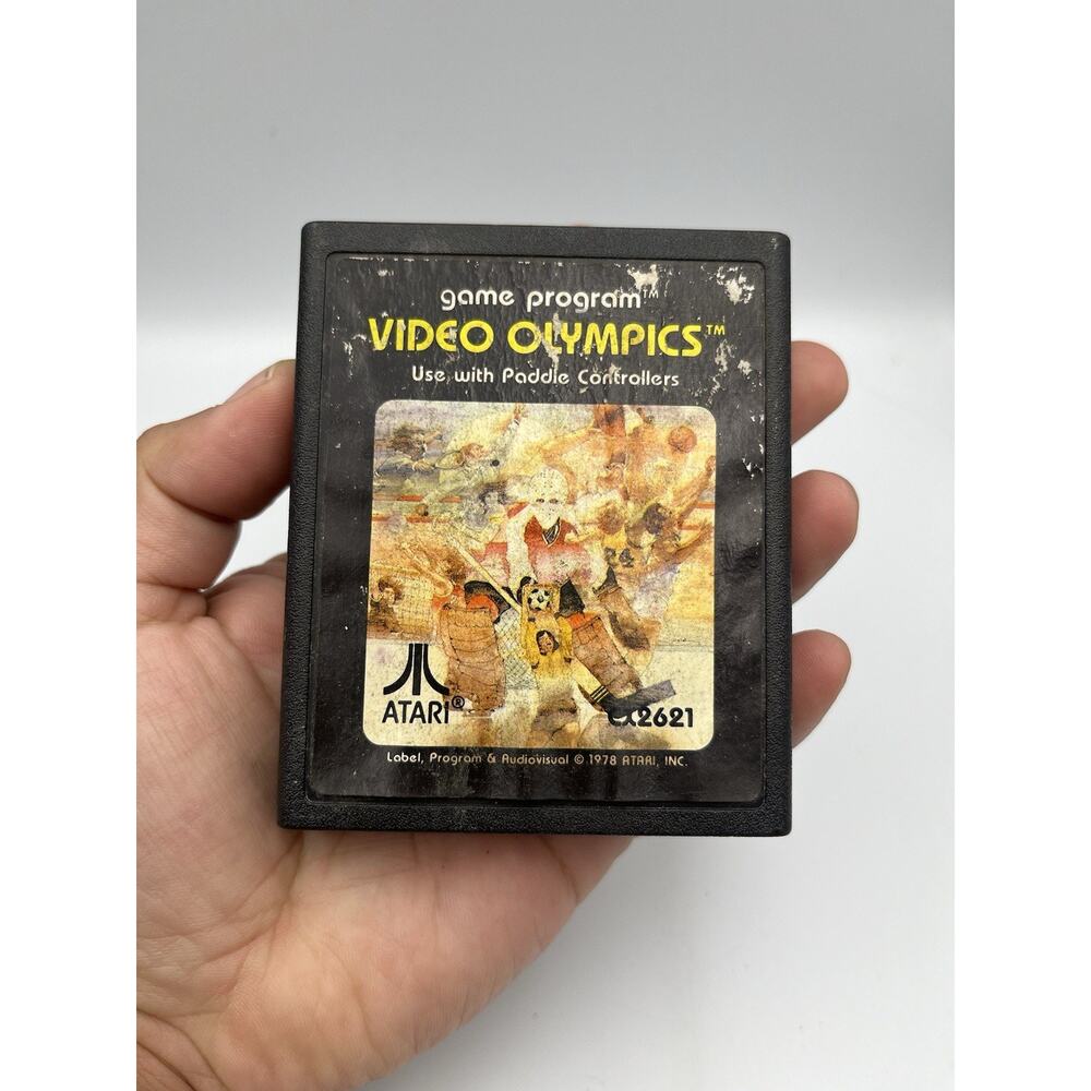 Video Olympics for Atari 2600. Tested & Works. Vintage 1978.